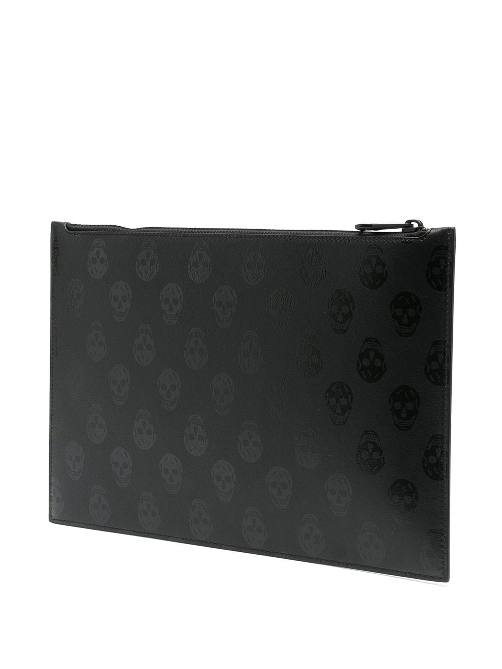 skull-print zipped clutch bag - 3