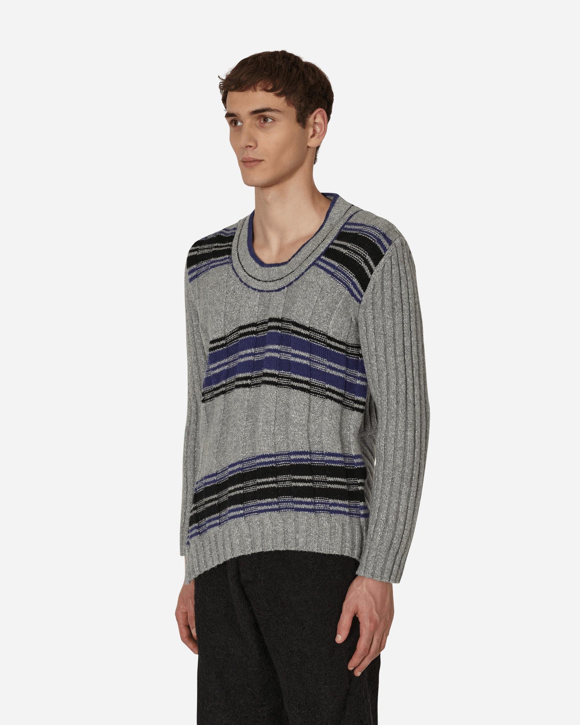 Kiko Kostadinov Brutus Jumper Grey | slamjam | REVERSIBLE Kiko Kostadinov Brutus Jumper Grey | slamjam | REVERSIBLE