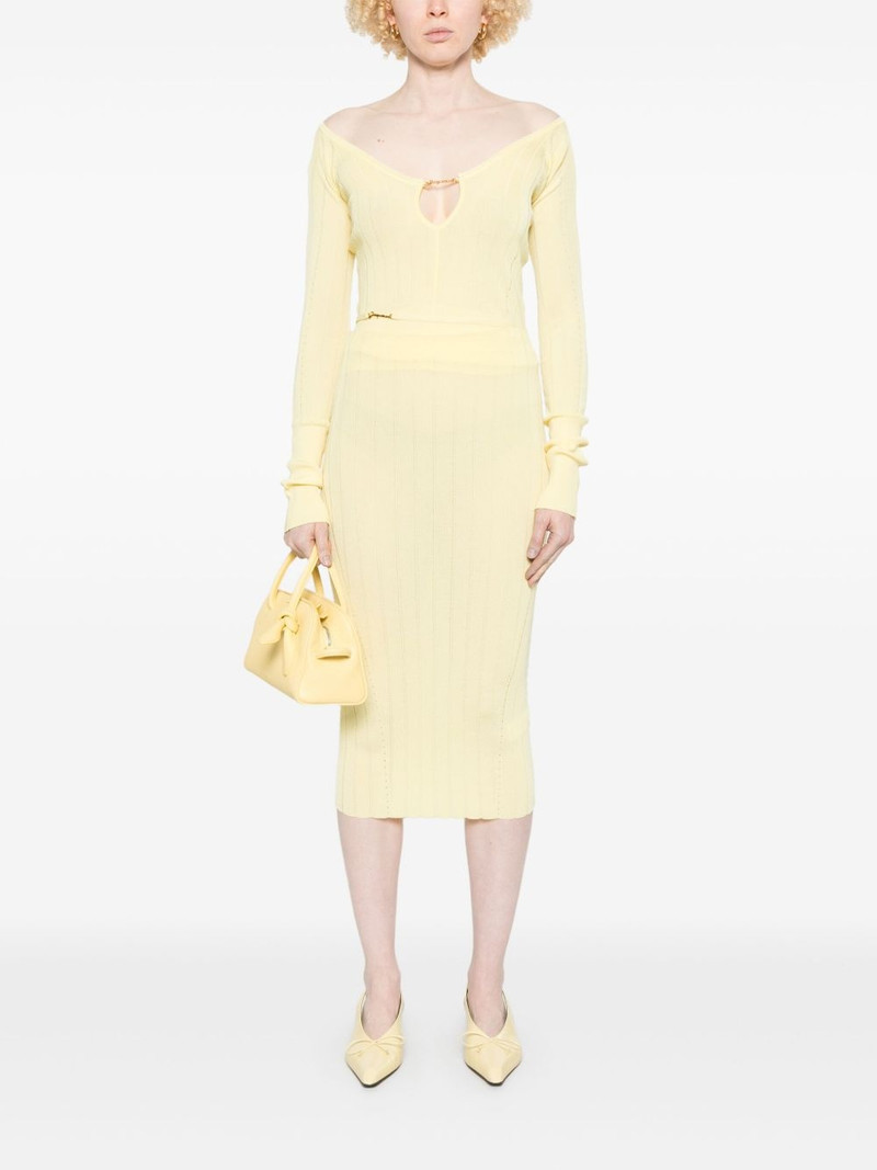 JACQUEMUS La jupe Pralù midi skirt outlook