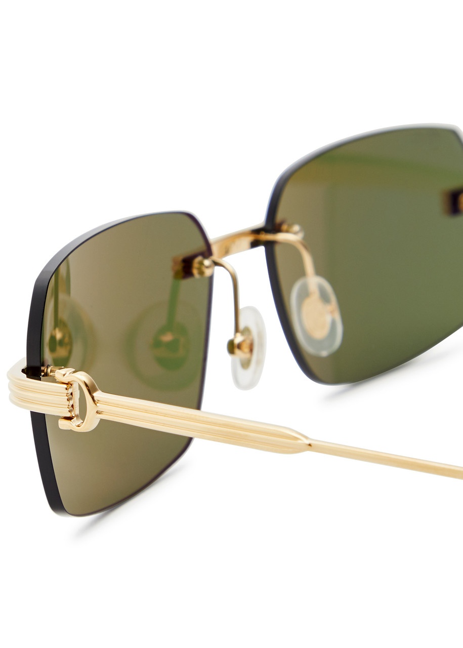 Cartier Première De Cartier Rectangle-frame Sunglasses - 3