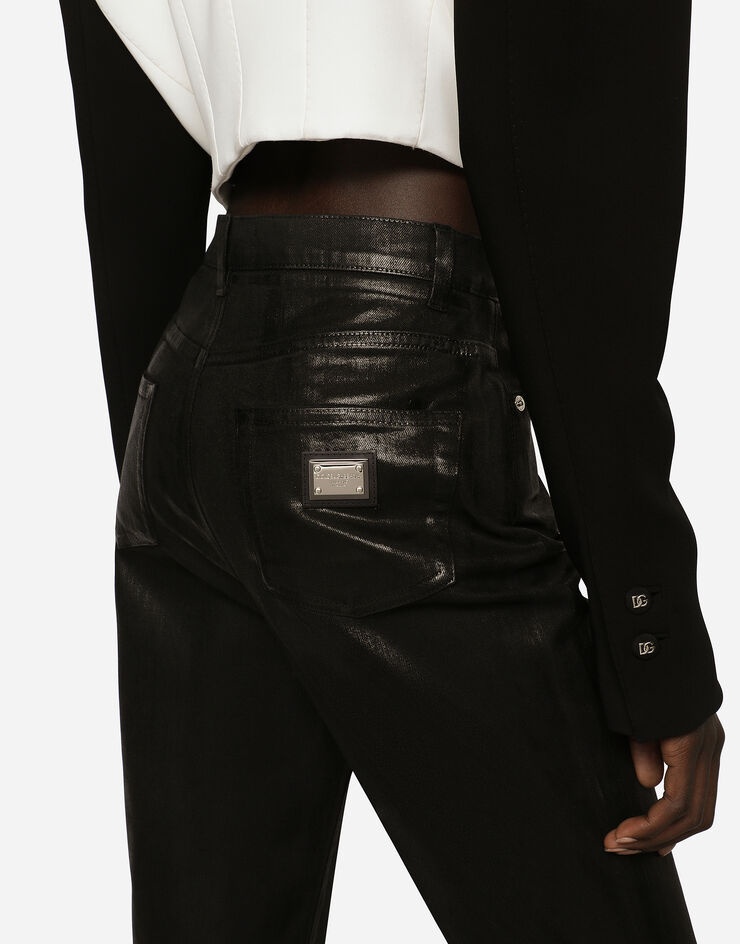 Coated denim Grace jeans - 5