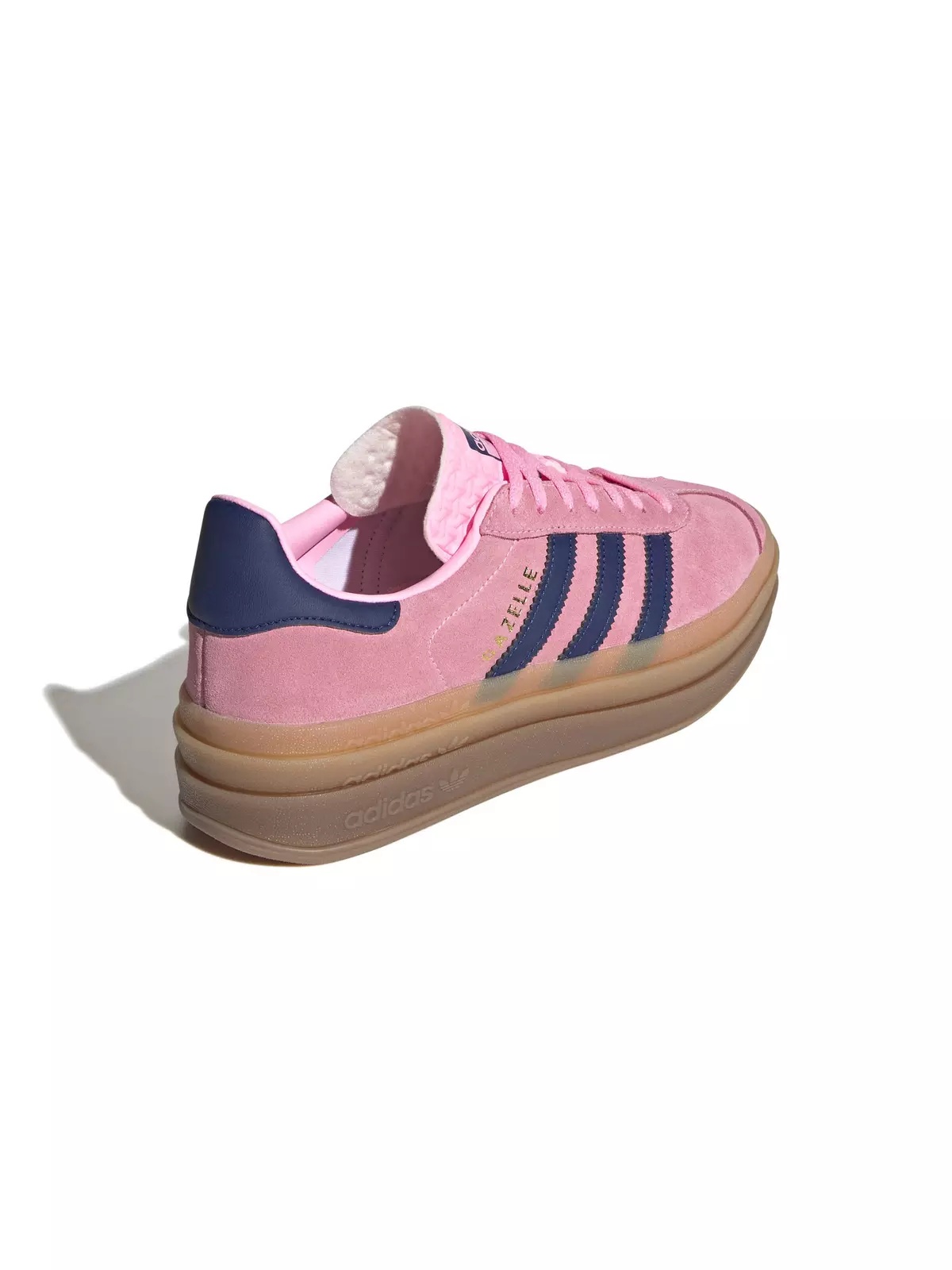 Originals Gazelle Bold "Pink Glow/Victory Blue/Gum" Women's Shoe - 5