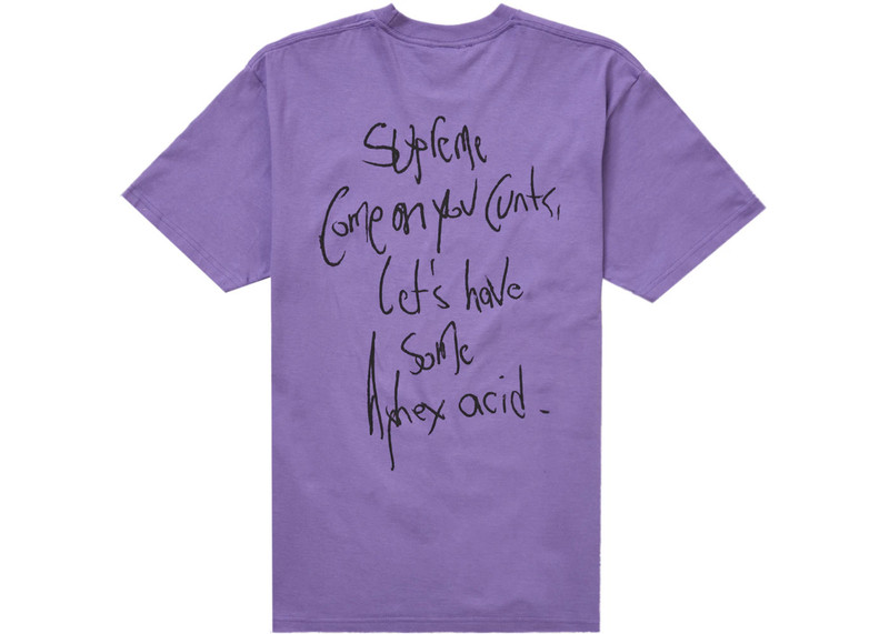 Supreme Supreme Aphex Twin Windowlicker Tee Purple outlook