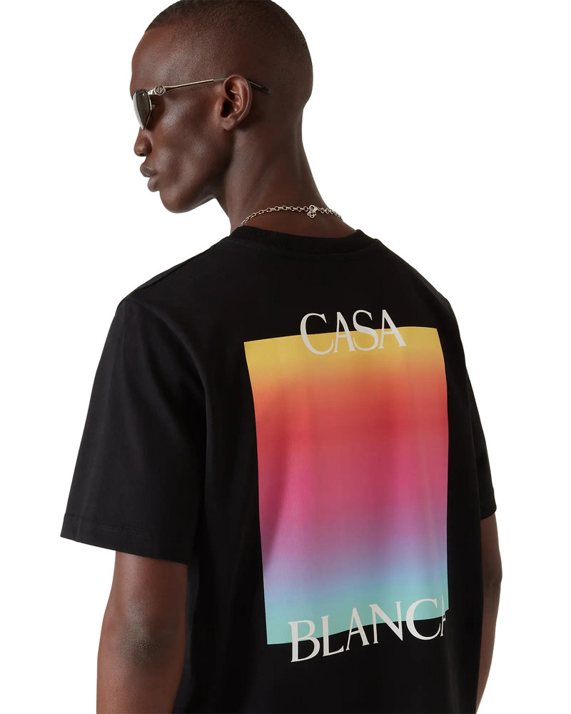 Gradient Square Logo Short Sleeve T-shirt 5