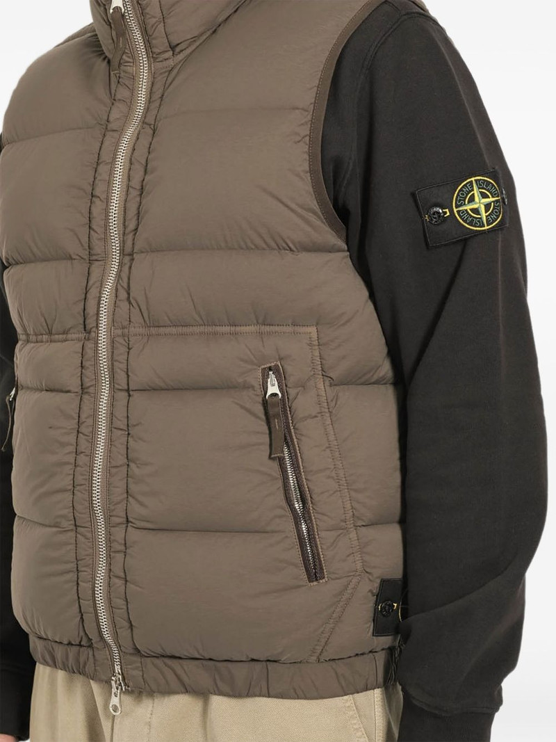 Stone Island seamless zip-up gilet outlook