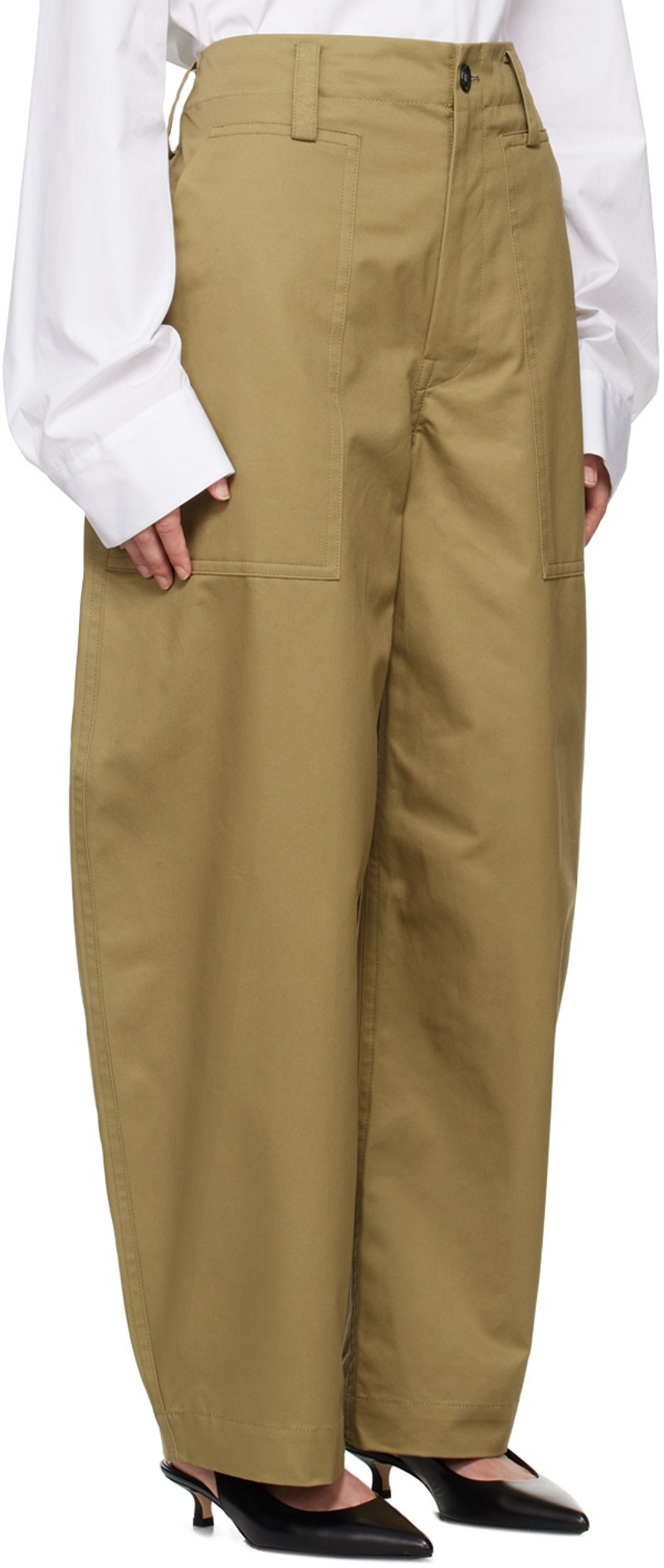 SOFIE D'HOORE Khaki Phoenix Trousers outlook