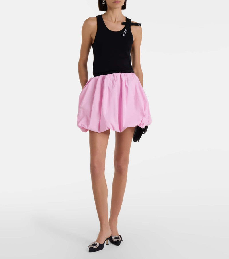 PATOU Logo bow-detail cotton tank top outlook