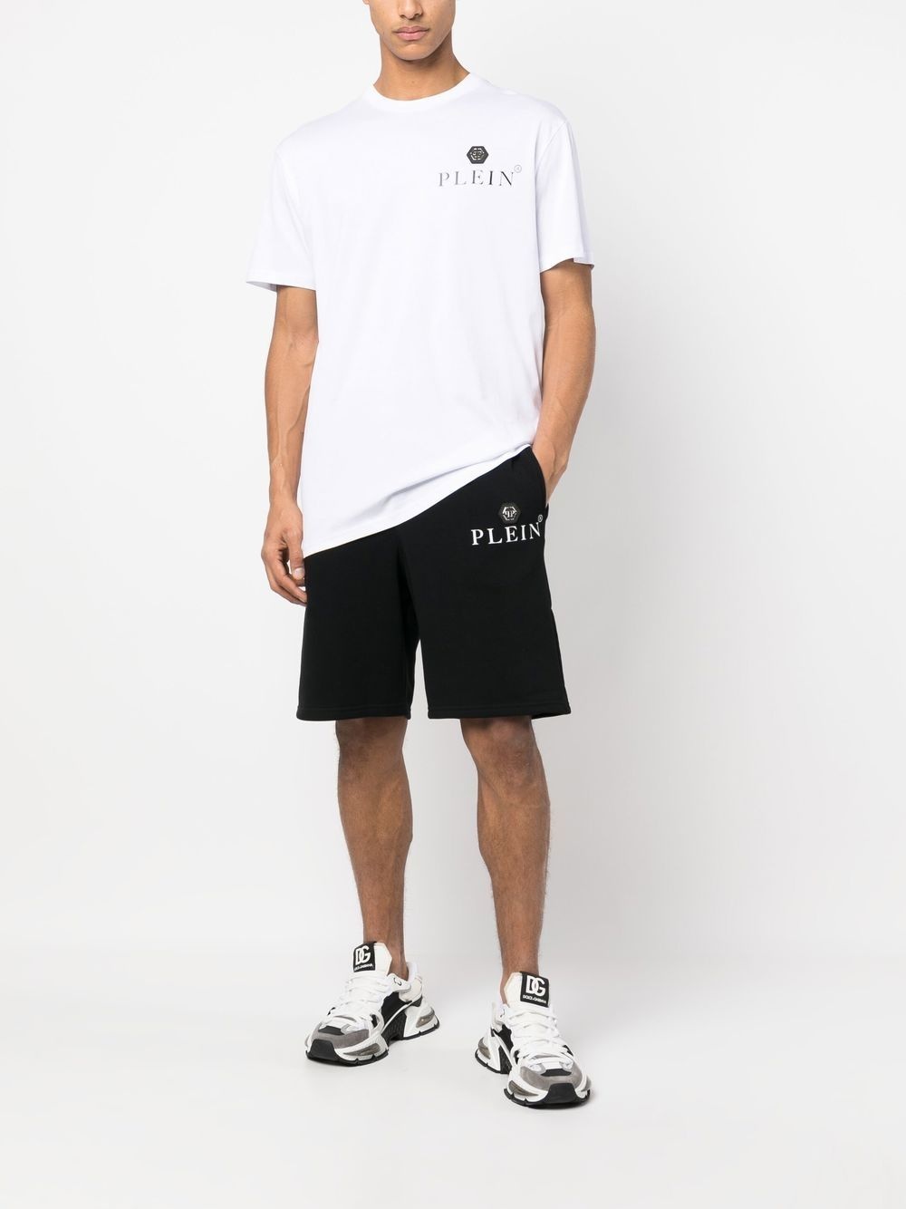 logo-plaque track shorts - 2