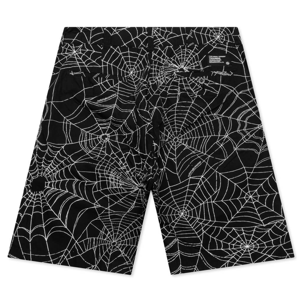 SPIDERWEB SHORT PANTS - BLACK - 2