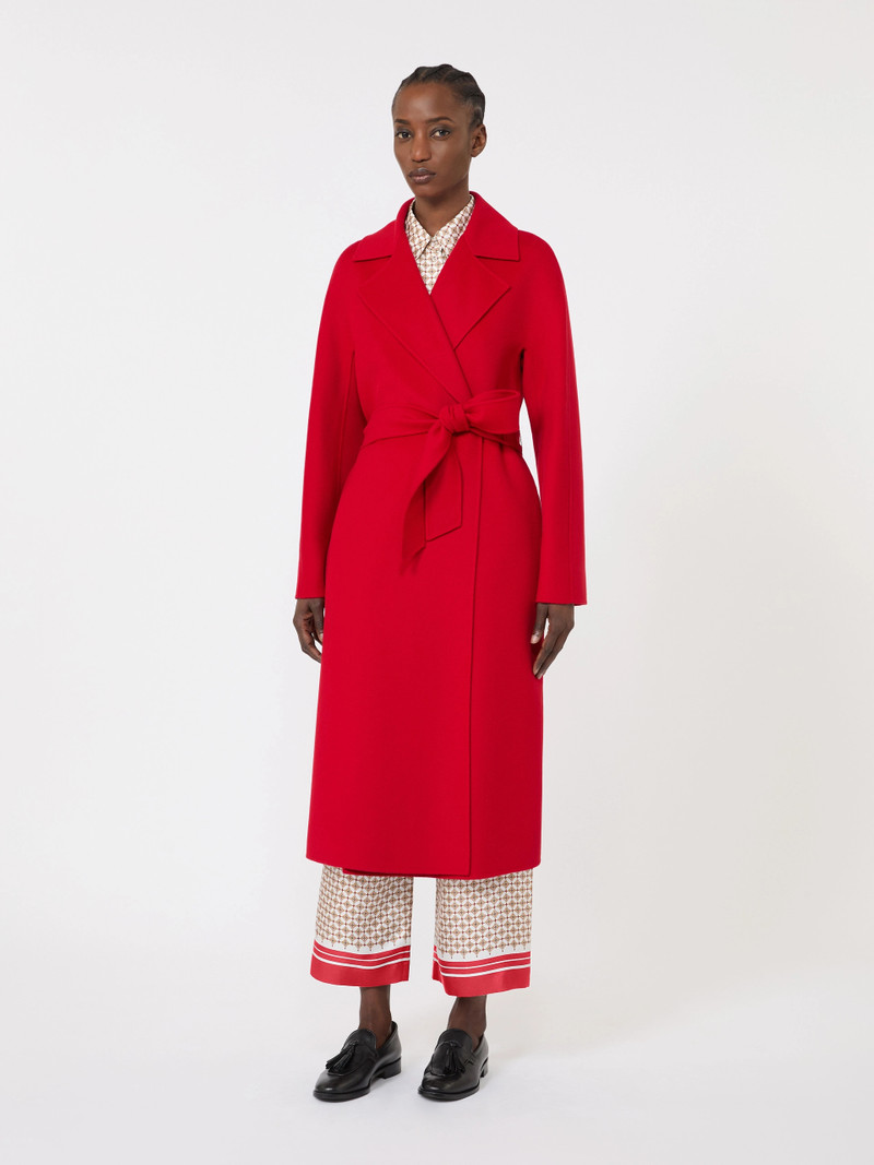 CLES Long wool, cashmere and silk coat - RED 3