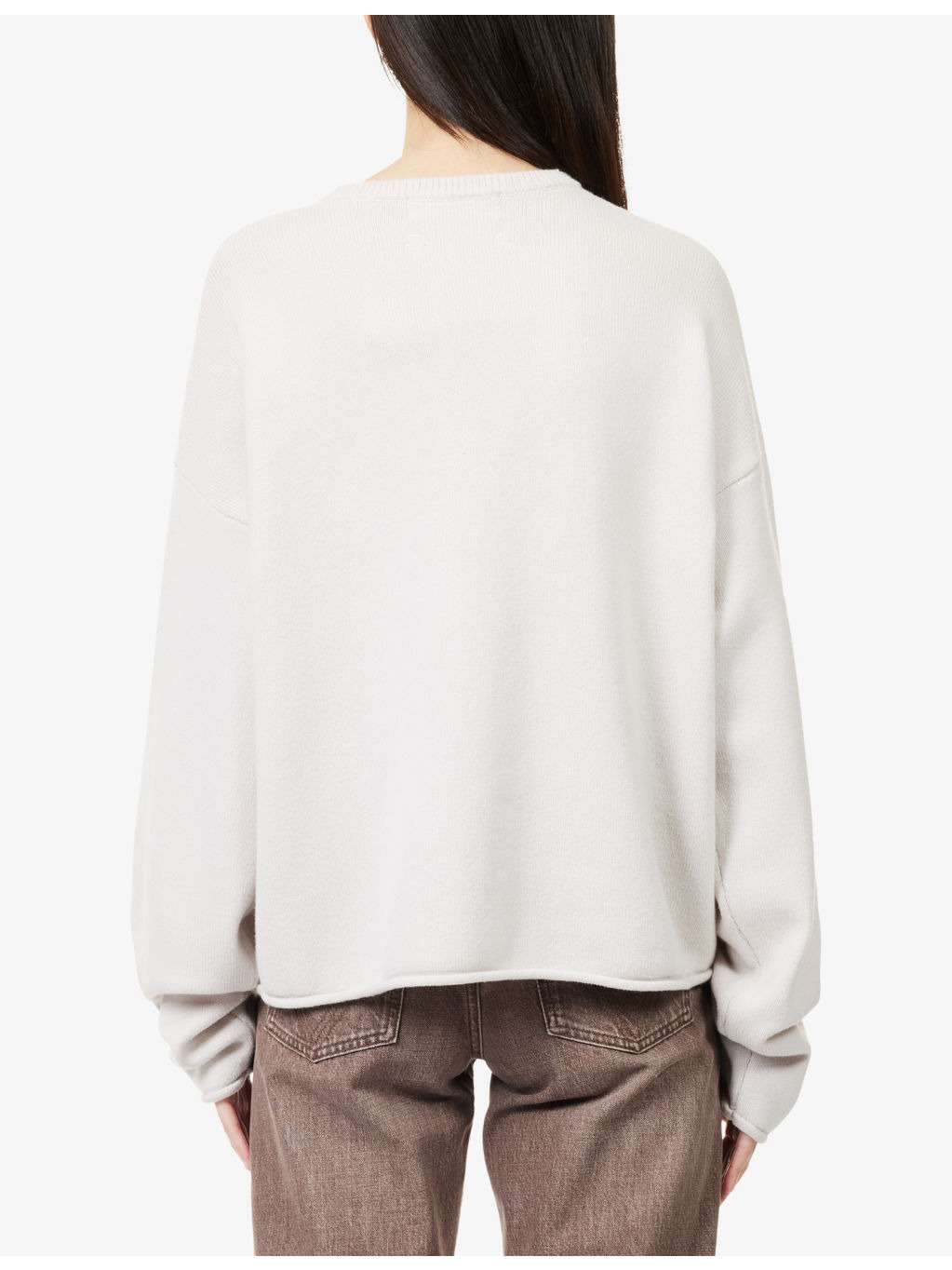N426 Comfy Long-Sleeve Cashmere Blend Knitted Jumper - 4