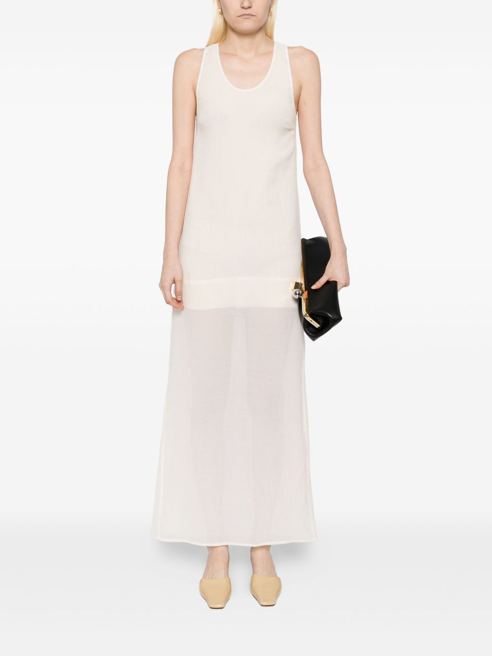 crinkled scoop dress - 2