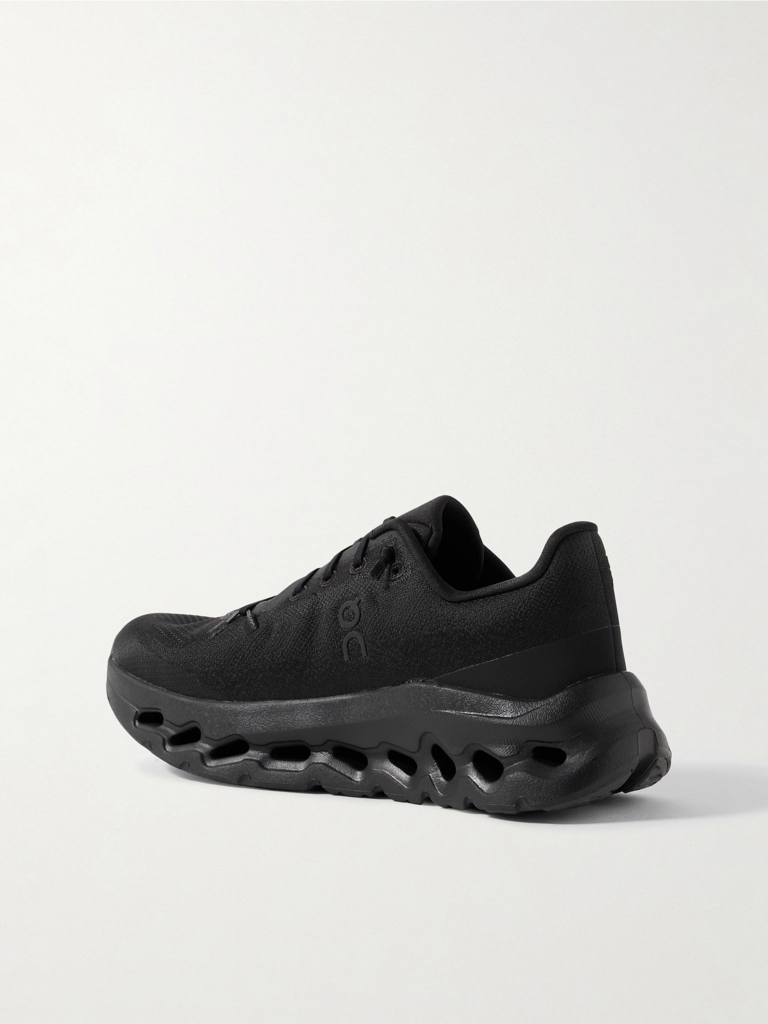 Cloudtilt stretch recycled-knit sneakers Black - 3