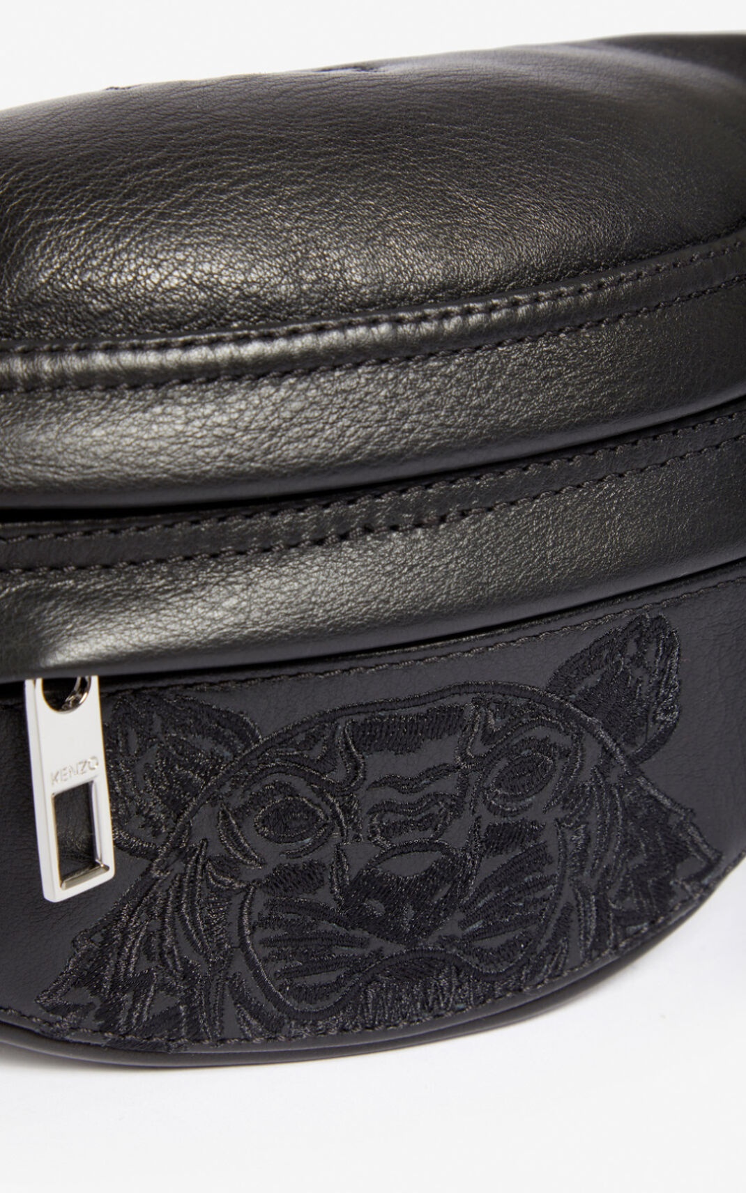 Mini leather 'Kampus' Tiger bumbag - 3