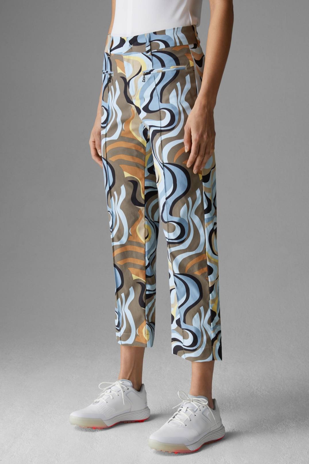 DASHA FUNCTIONAL PANTS IN LIGHT BLUE/CARAMEL - 2