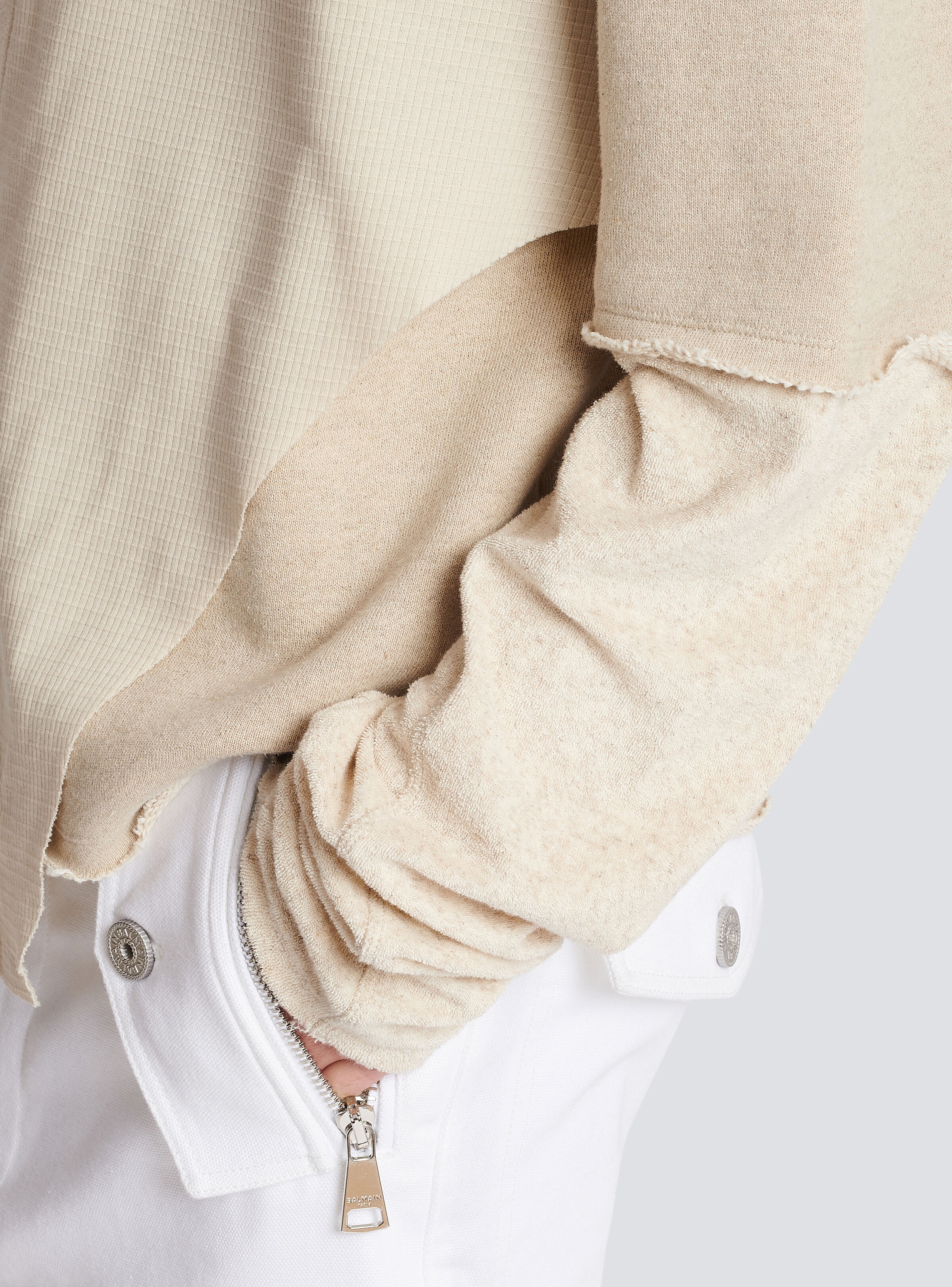 Long-sleeved multi-material T-shirt - 9