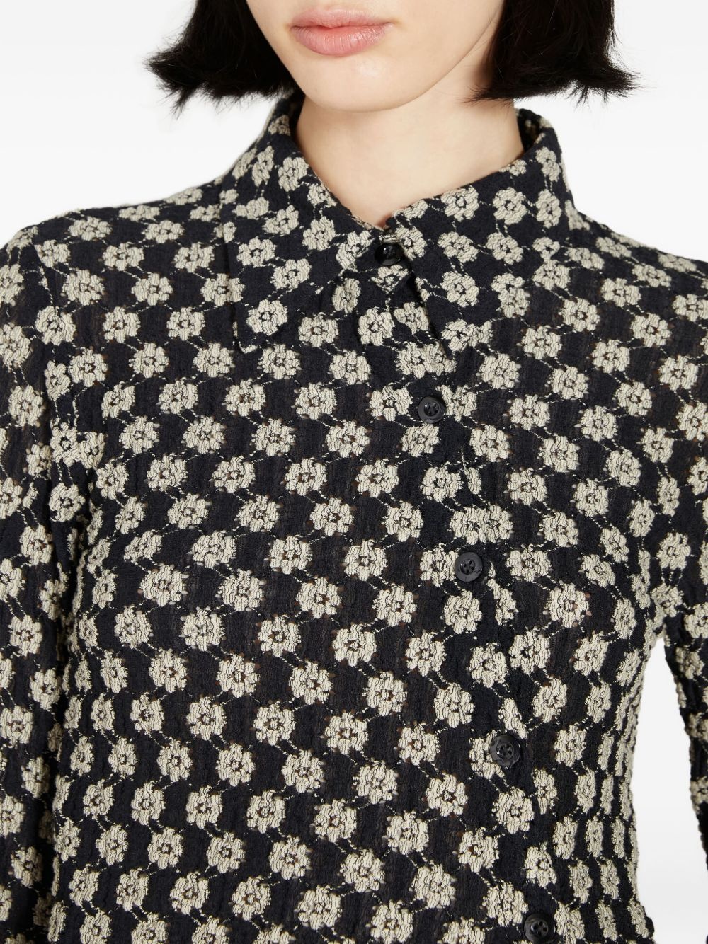 lace twisted shirt - 4