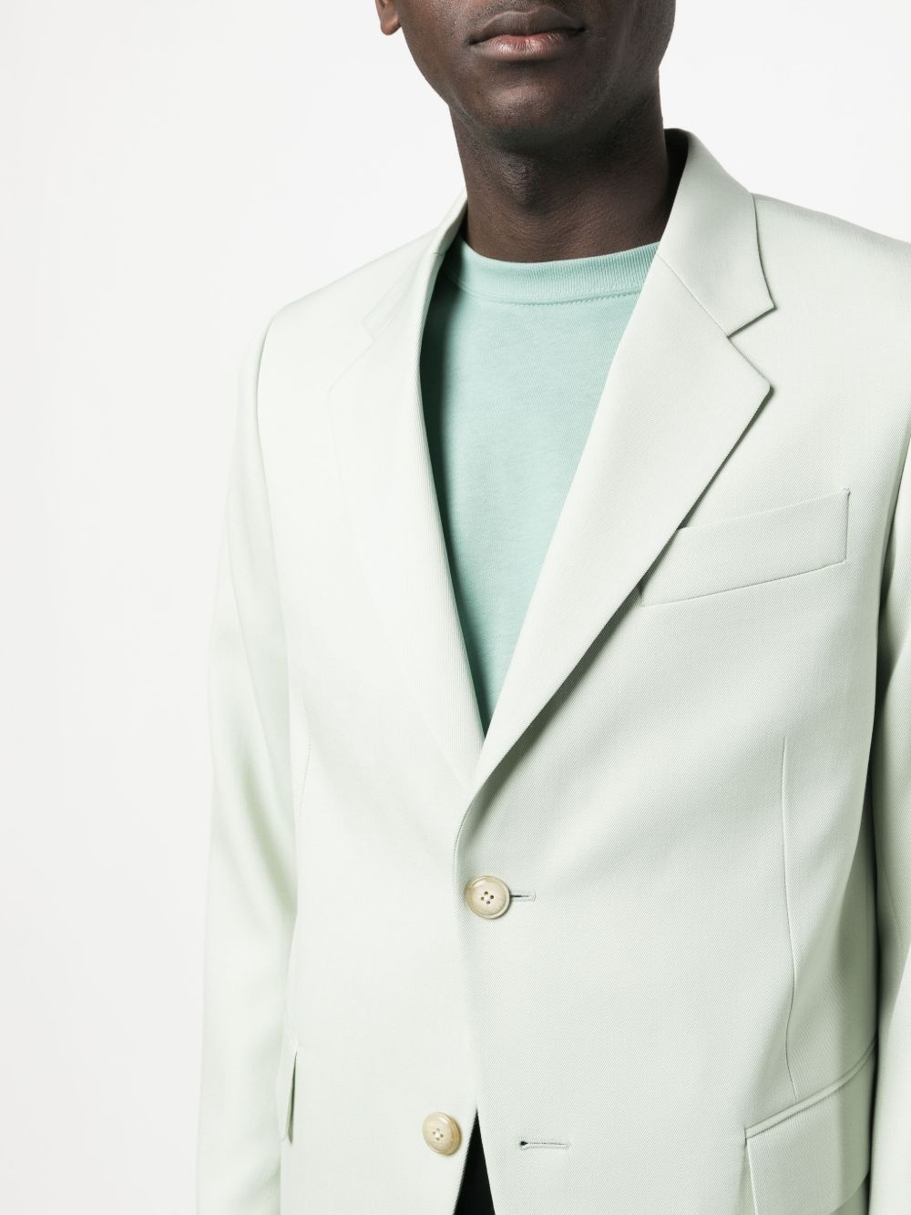 single-breasted wool blazer - 5