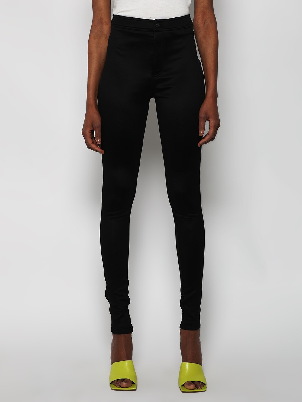 Slim-fit Silk Jersey Pants Rouge - 3
