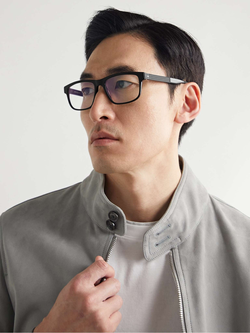 Montblanc Rectangular-Frame Acetate Optical Glasses outlook