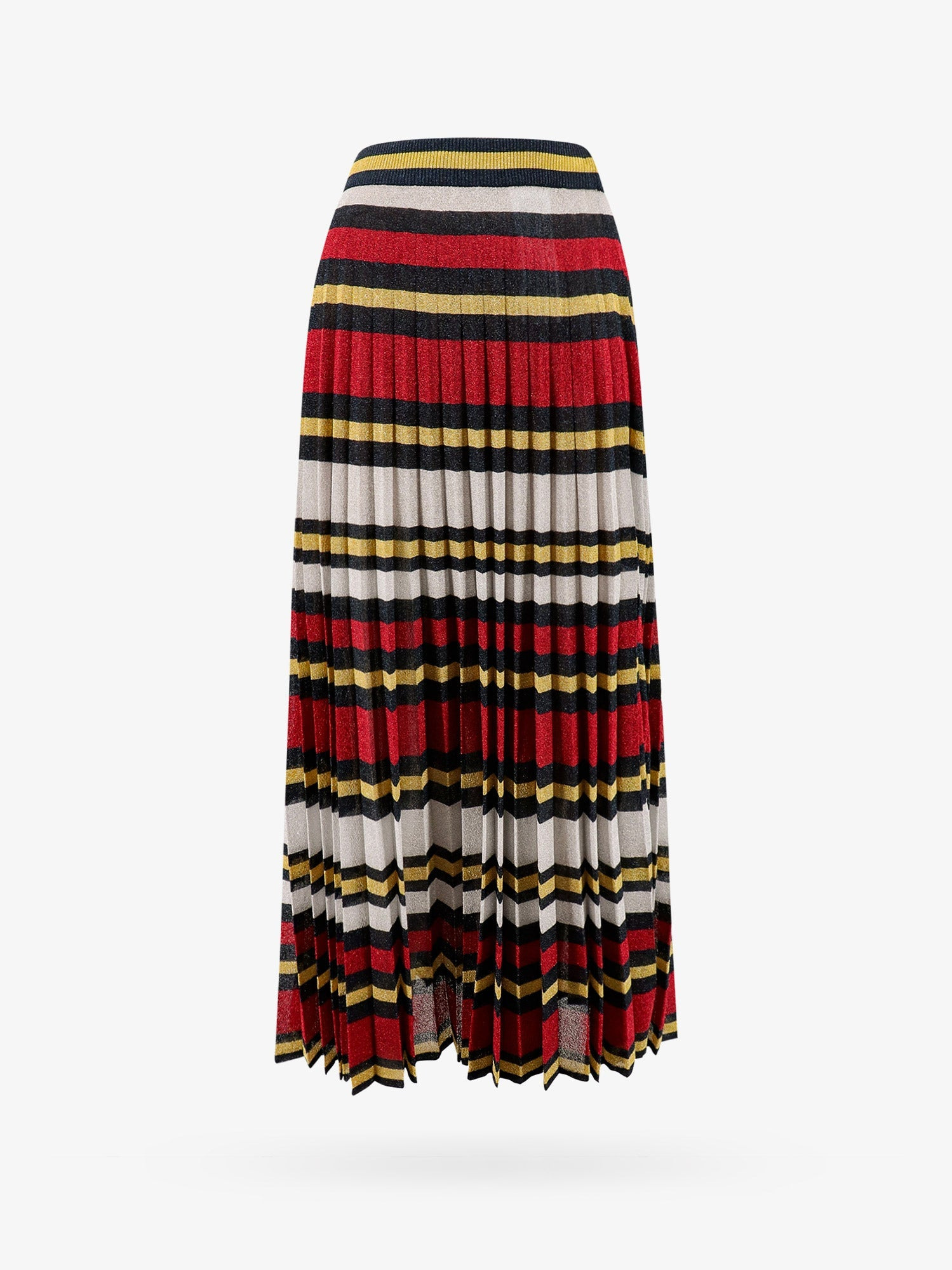 Lurex Skirt With Striped Motif - 1