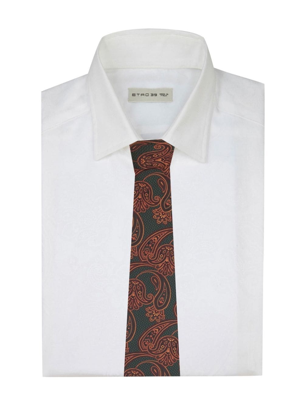 paisley-print silk tie - 3