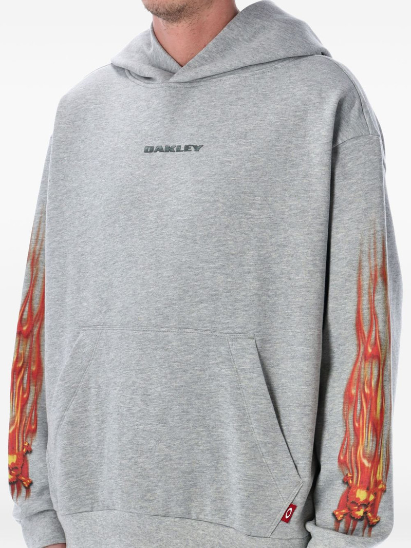 OAKLEY flame-print hoodie outlook