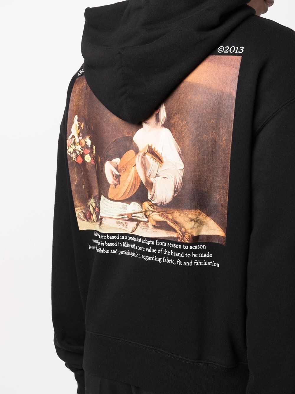 Caravaggio painting-print hoodie - 5