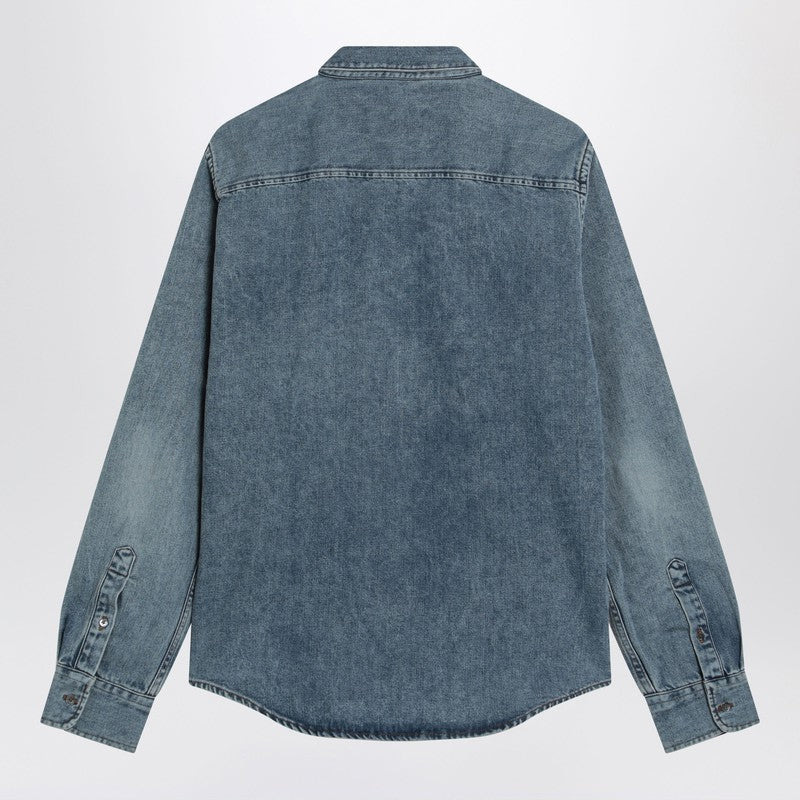 Ami Paris Ami De Coeur shirt in denim - 2