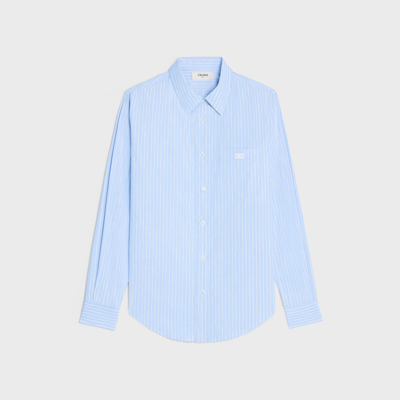 loose shirt IN STRIPED COTTON POPLIN 1