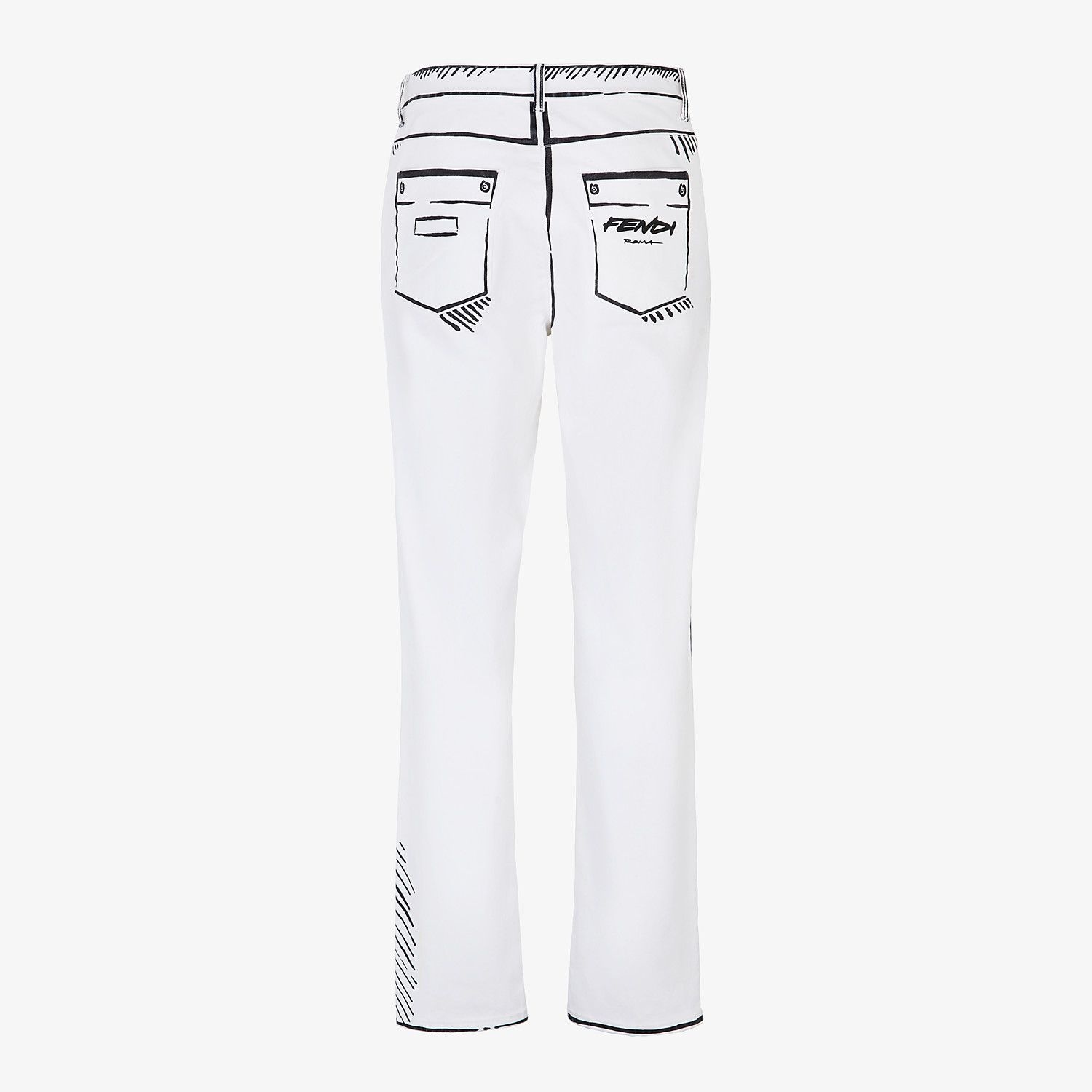 Fendi Roma Joshua Vides denim jeans - 2