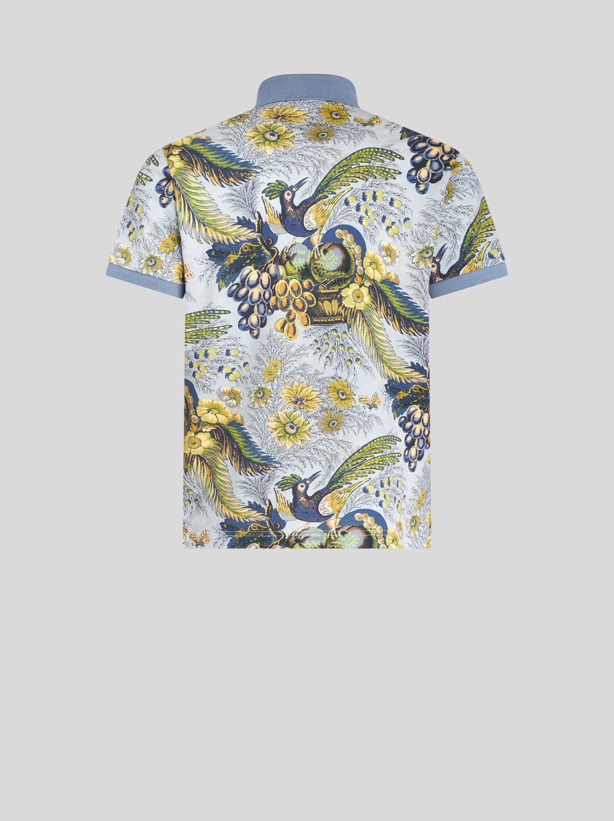 POLO SHIRT WITH FLORAL PRINT - 5