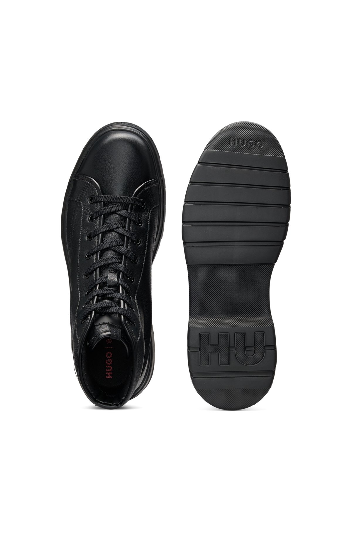 HIGH-TOP BOOTS IN GRAINED LEATHER - 4
