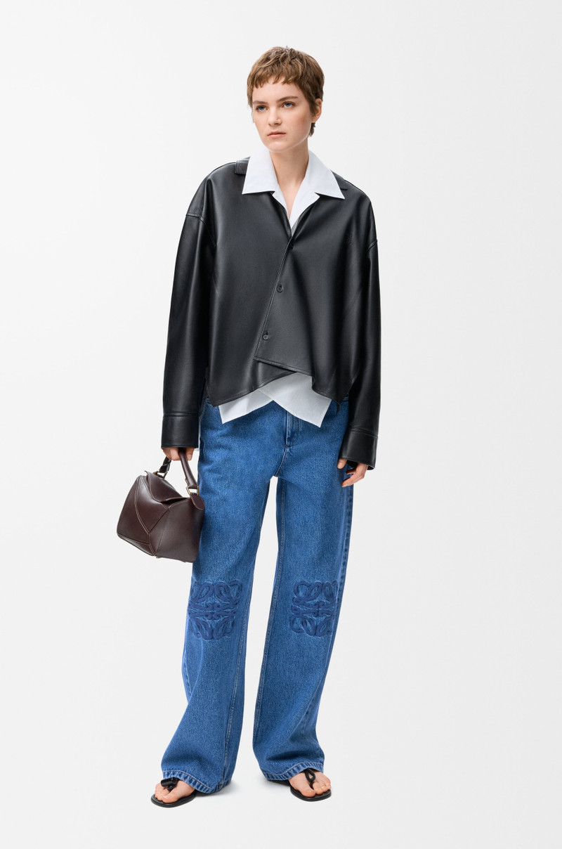 Loewe Anagram baggy jeans in denim outlook