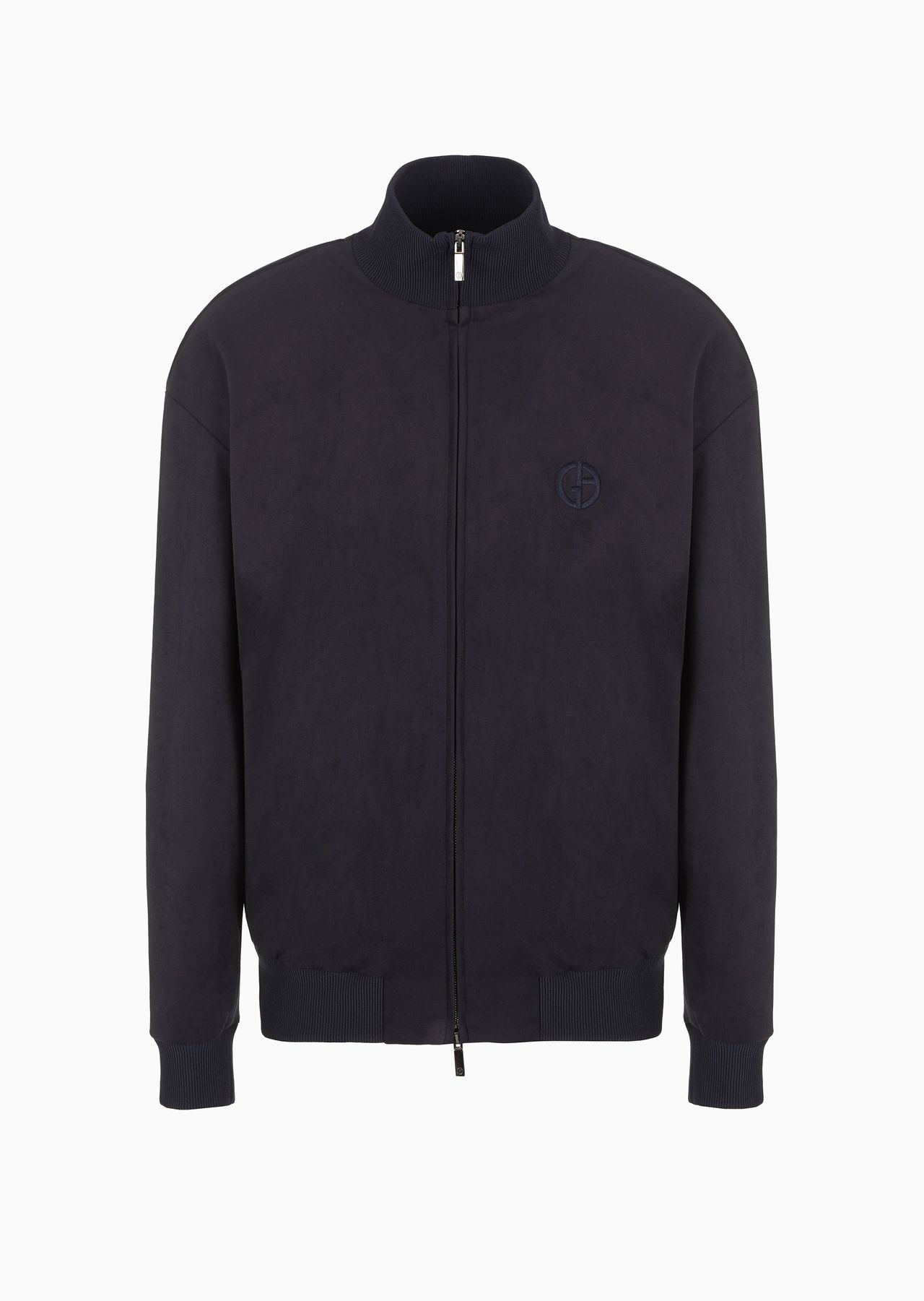 Suede-effect jersey blouson - 1