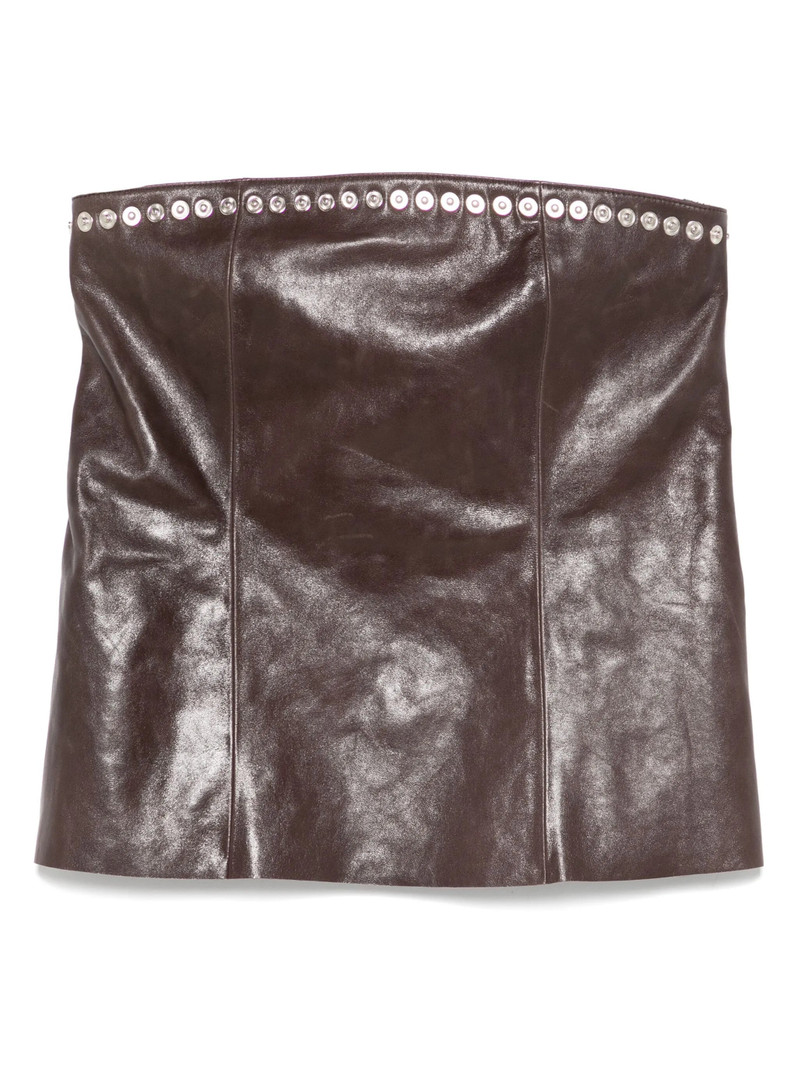 Leather Mini Skirt 1