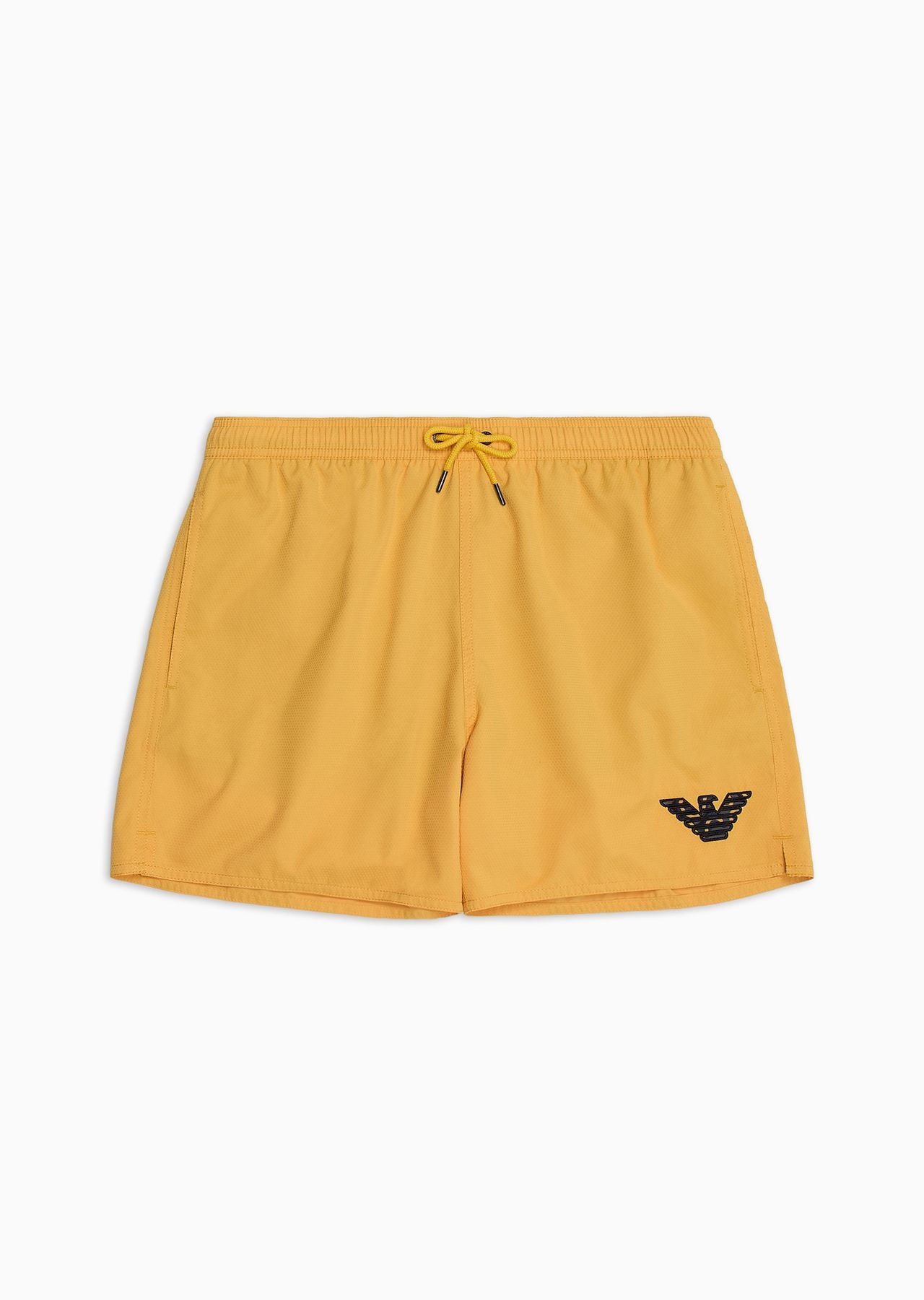 Honeycomb weave fabric swim shorts - 1