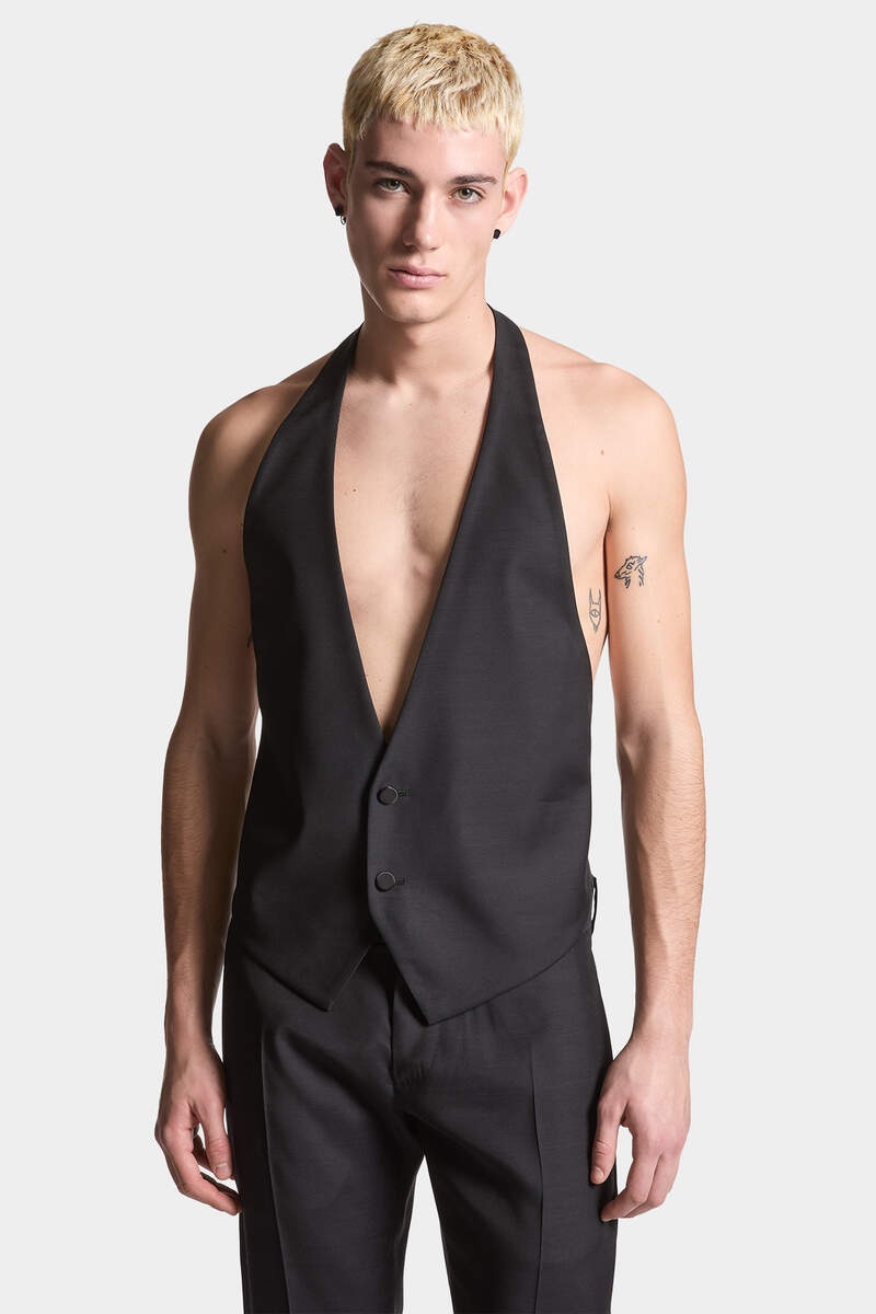 SILK WOOL EVENING WAISTCOAT - 3