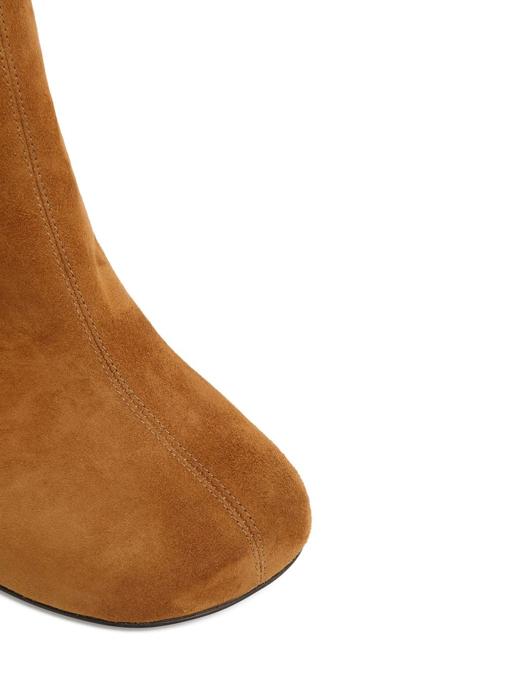 suede leather heeled boots - 4
