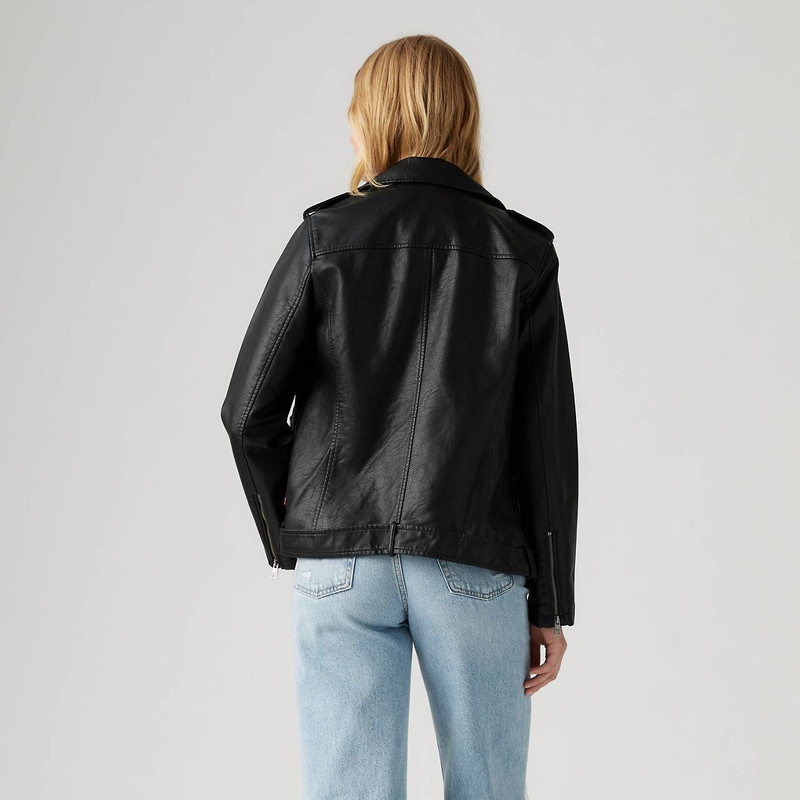 Levi's LONGLINE FAUX LEATHER MOTO JACKET outlook