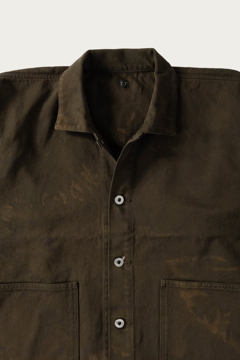 TAIGA TAKAHASHI Lot.303 Coverall Jacket - Mix Green outlook