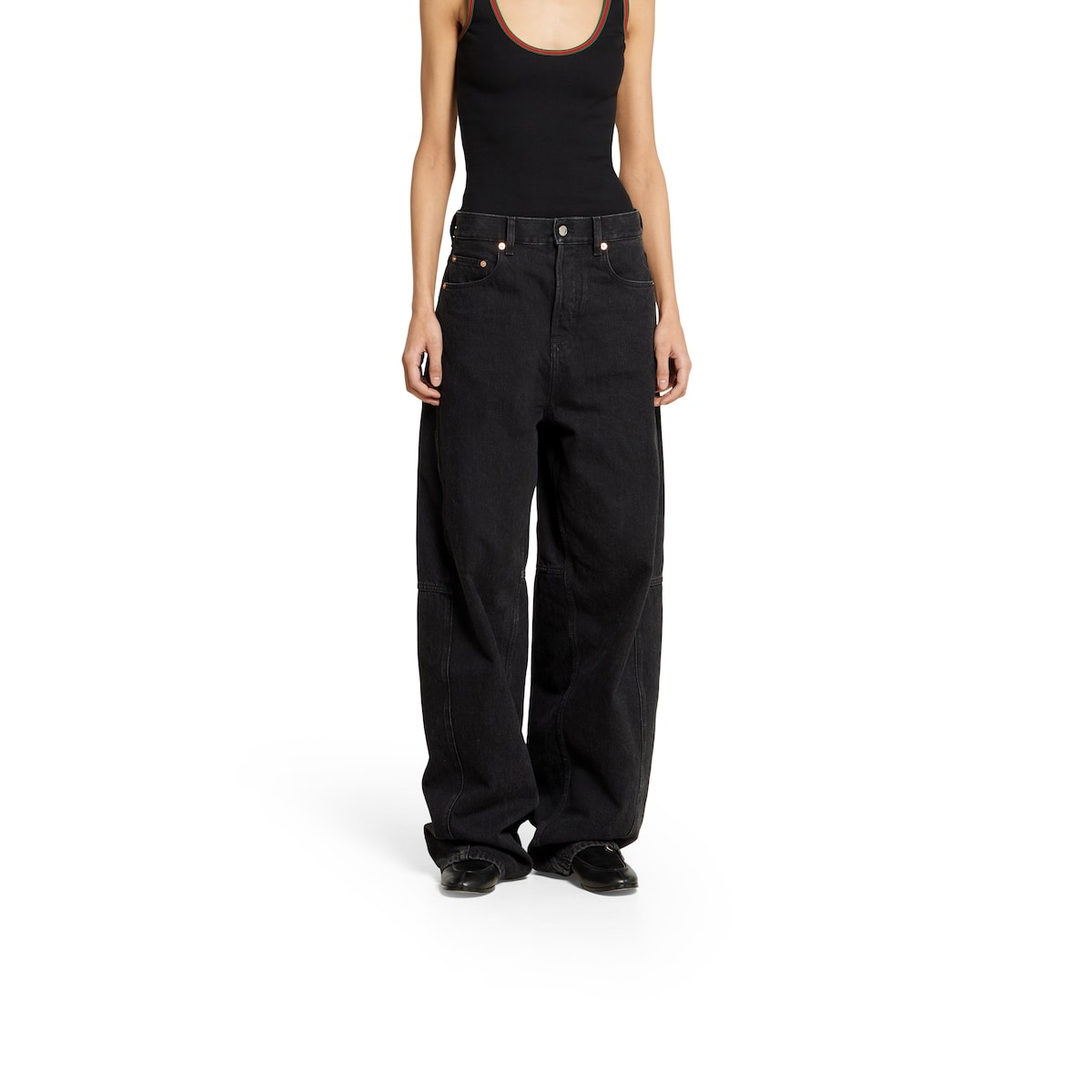 Balloon denim pant - 3