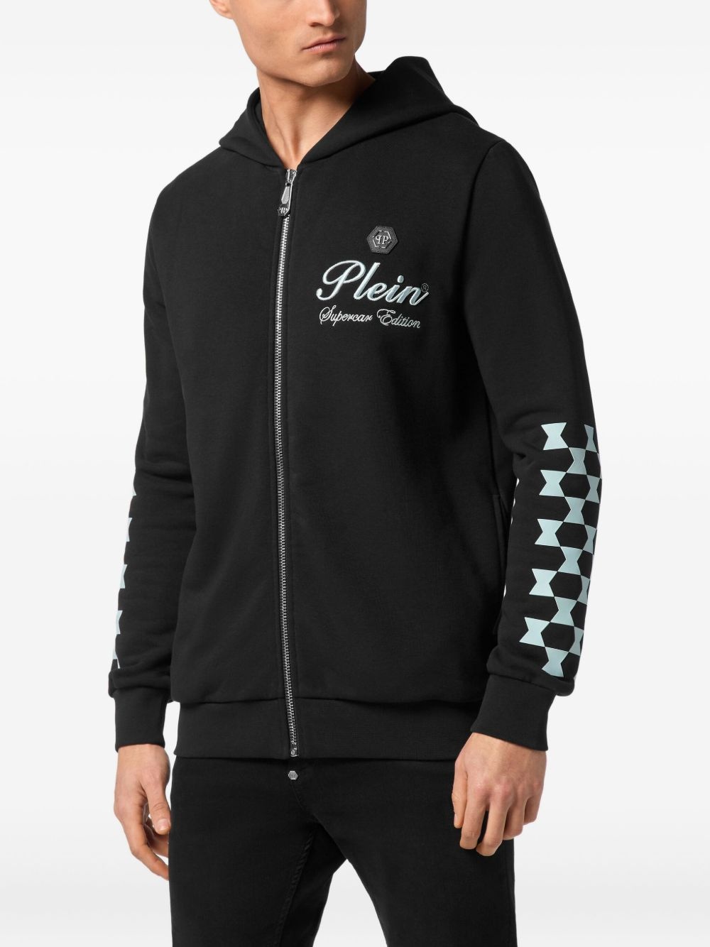 cotton-blend hoodie - 3