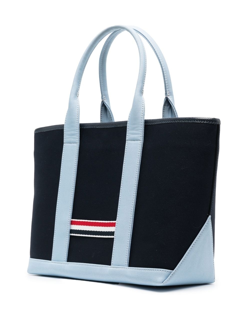 RWB-stripe canvas tote bag - 3