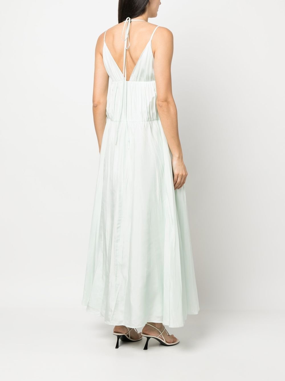 V-neck spaghetti-strap dress - 4