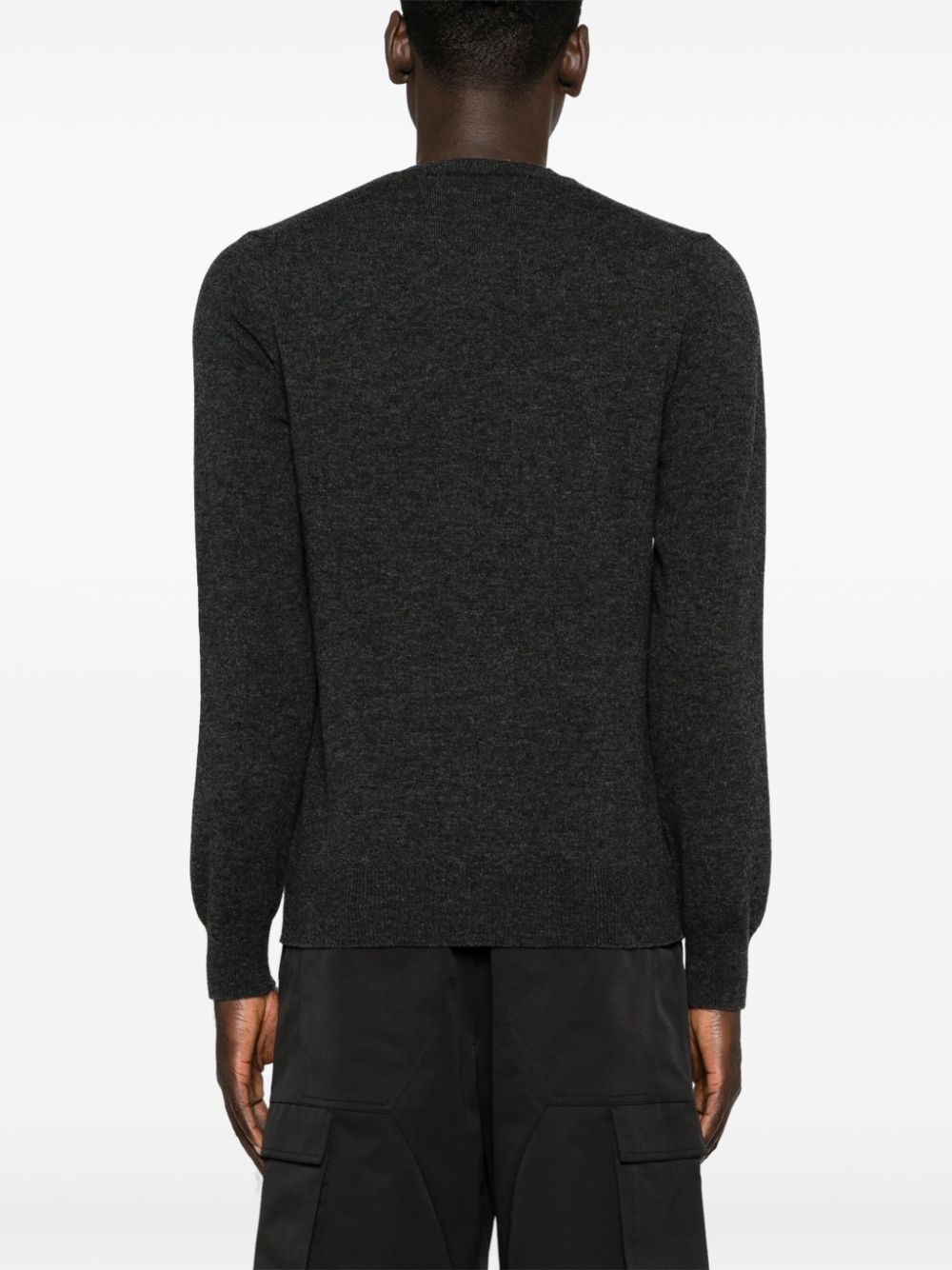 heart-patch wool jumper - 5