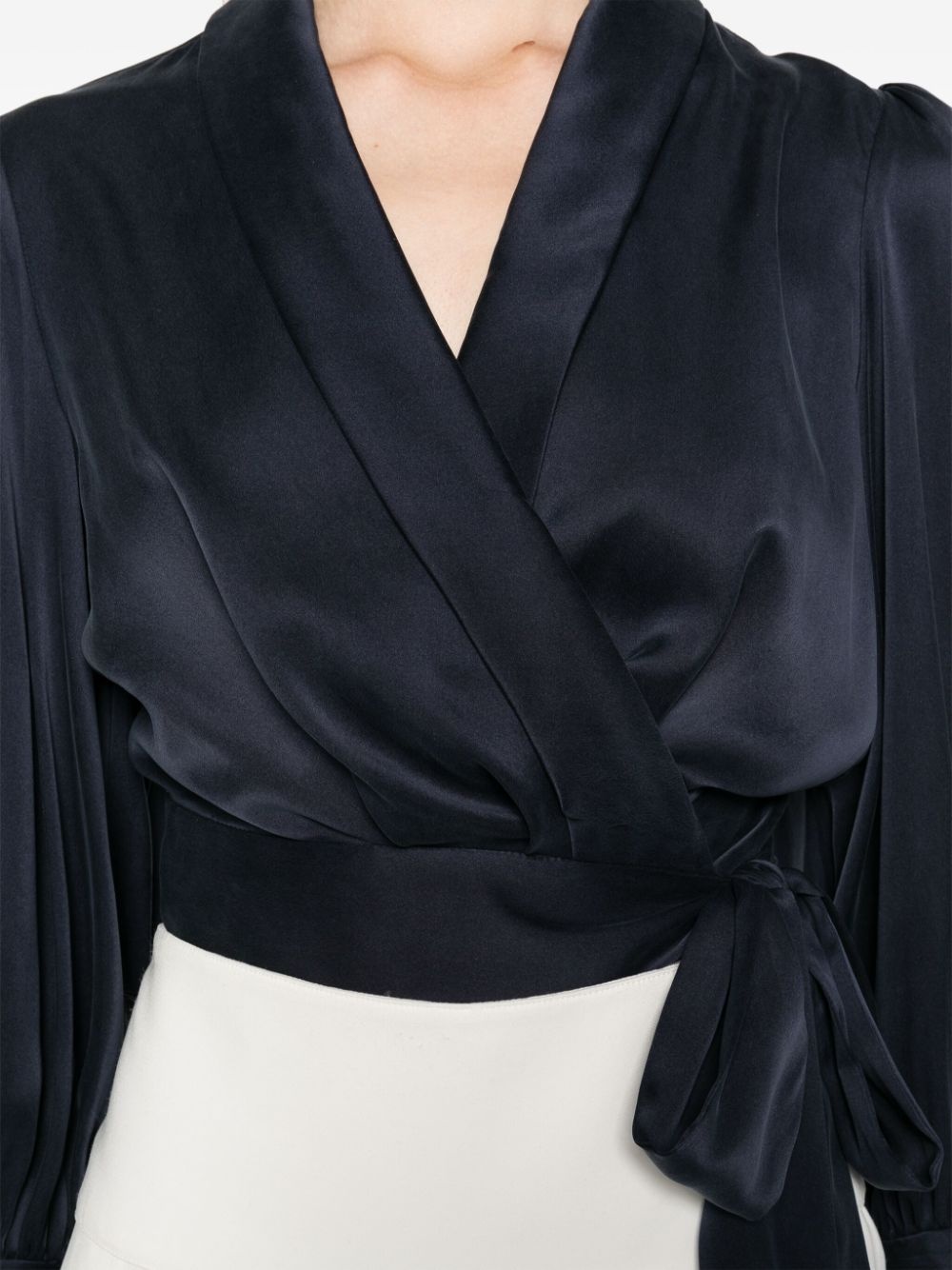 silk wrap top - 5