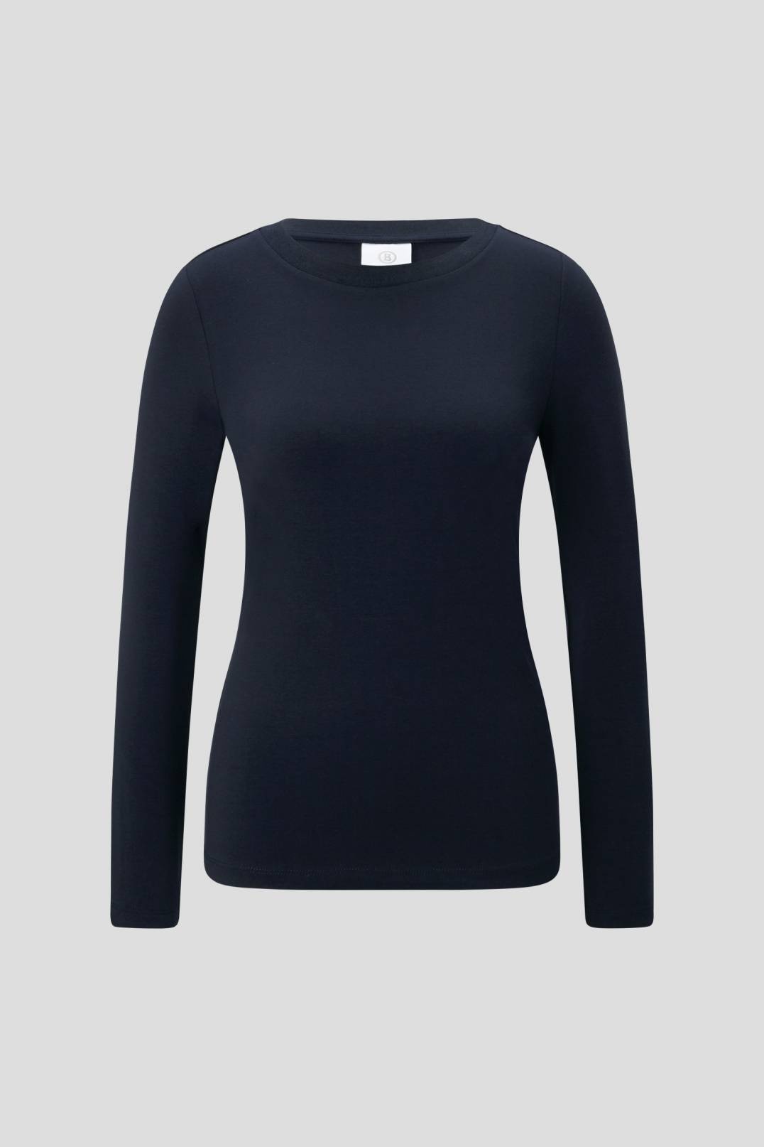 ALEXI LONG-SLEEVE TOP IN NAVY BLUE - 1