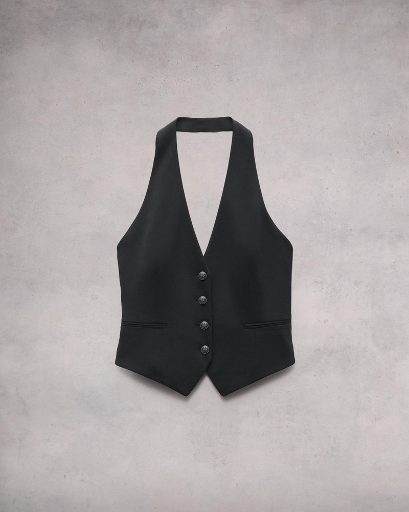 Ethel Crepe Halter Vest Classic Fit - 1