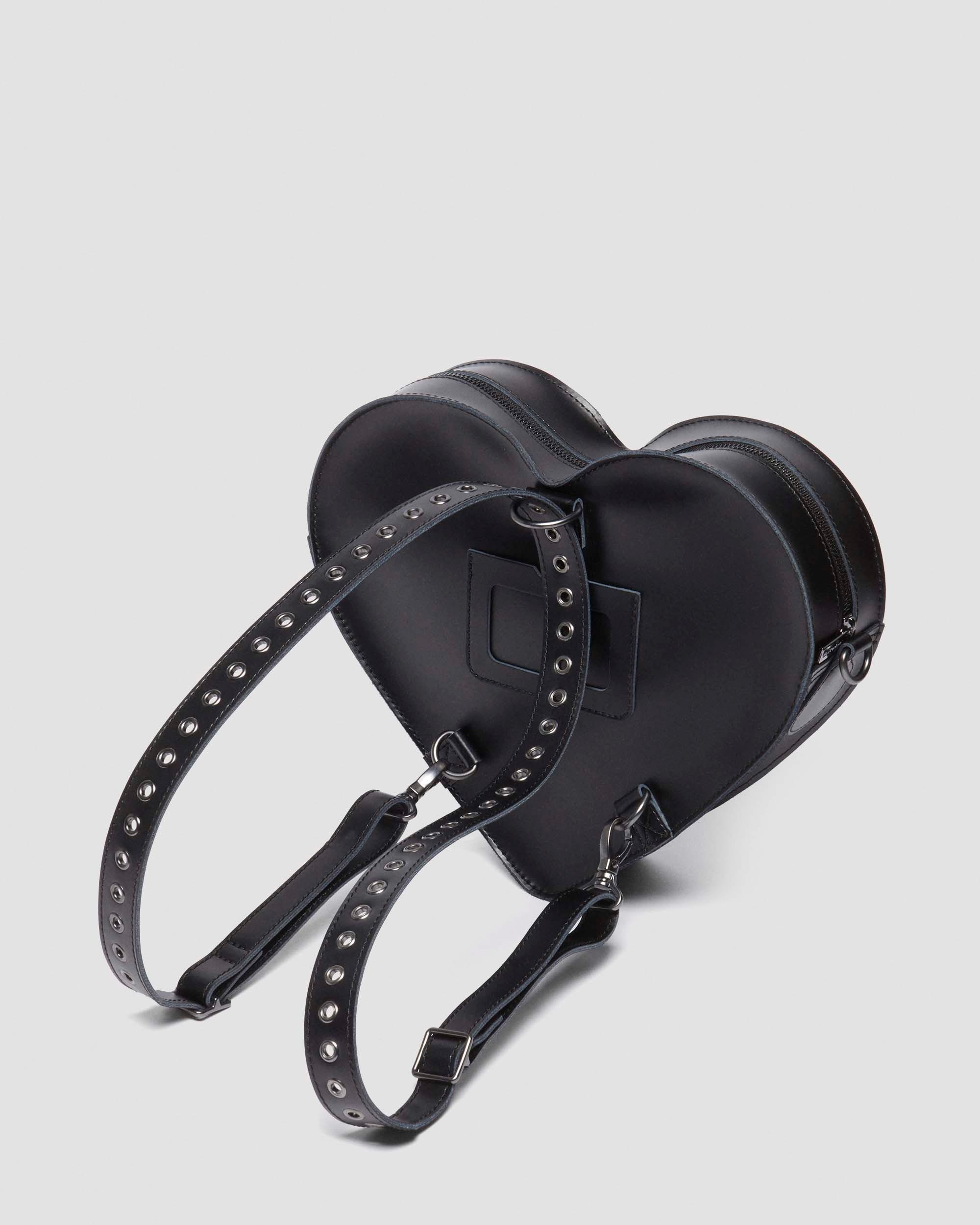 Heart Shaped Hardware Kiev Leather Bag - 9